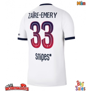 Paris Saint-Germain Warren Zaire-Emery #33 Replica Away Stadium Shirt 2026-27 Short Sleeve